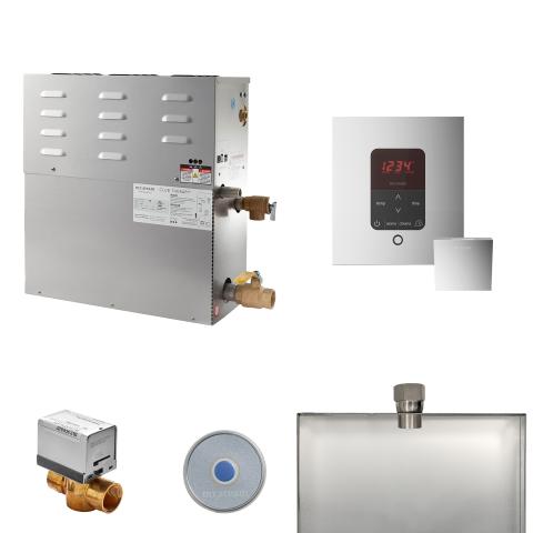 Mr. Steam 12kW CT Steam Generator, iTempoPlus, Aroma Steamhead, CT SteamStop, AutoFlush w/Pan
