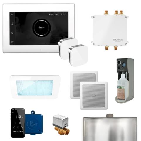 Mr. Steam Bliss Max Steam Shower Control Package with Linear Steam Head