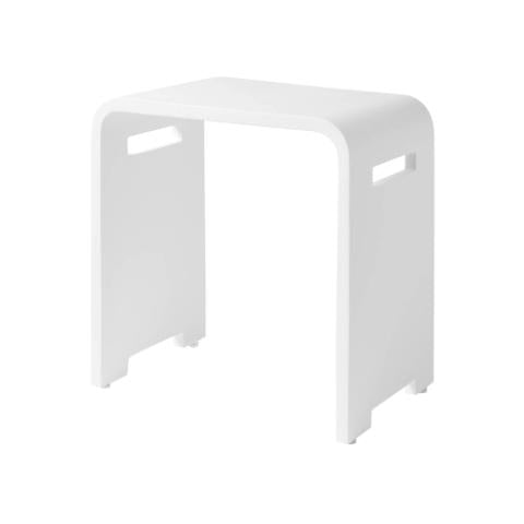 Mr.Steam Solid Surface Shower Bench, Matte White